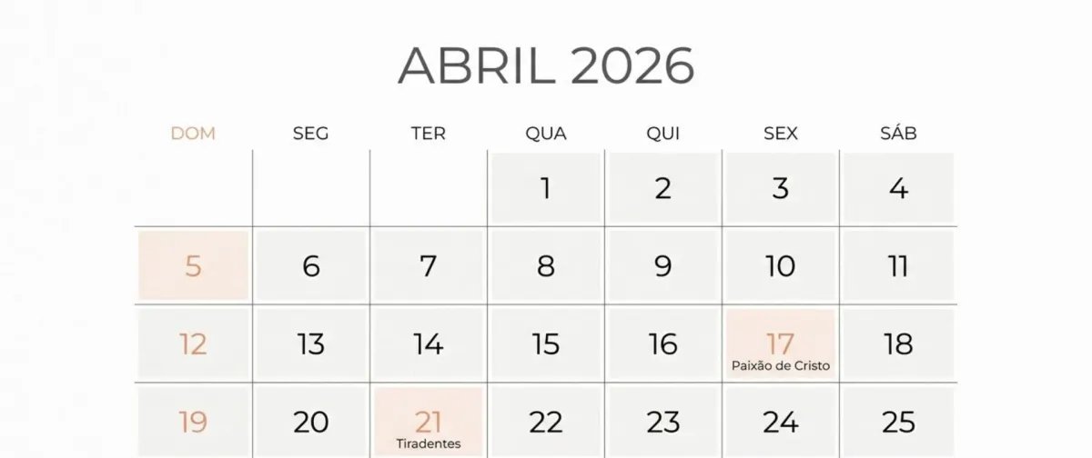 Feriados abril 2026 datas nacionais e regionais descanso SEO AdSense