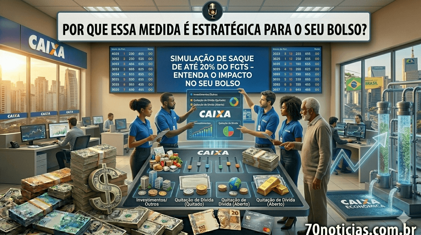 Planejamento financeiro e análise de saldo do FGTS para quitação de débitos.