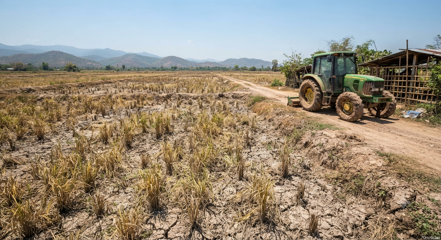 Imagem representando o impacto do El Niño na agricultura